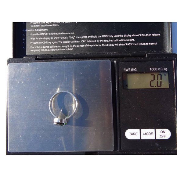 Chrome Diopside 925 Sterling Silver Ring Natural Green Chrome Diopside Ring Sz 7 - Picture 10 of 10